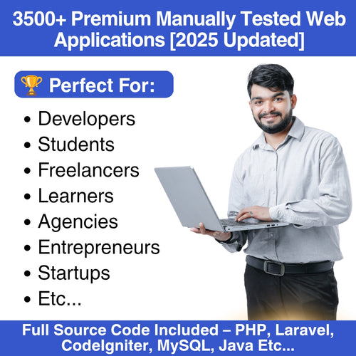 3500+ Premium Manually Tested Web Applications