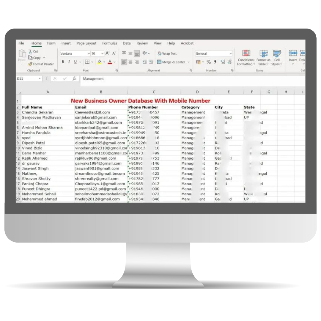 110 Crore+ DATABASE Generate High Quality Leads
