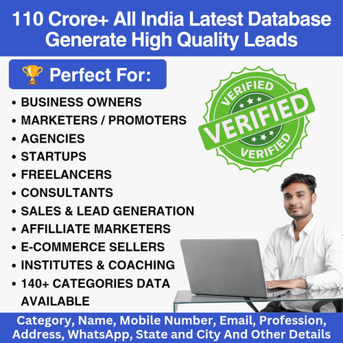 110 Crore+ DATABASE Generate High Quality Leads